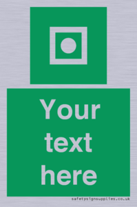 Custom sign safe condition Shipboard general alarm